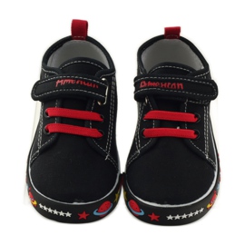 American Club Sneakers sneakers americane sottopiede in pelle rosso nero bianco 4
