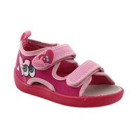 American Club Sandali con soletta in pelle americana rosa 1