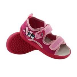 American Club Sandali con soletta in pelle americana rosa 3