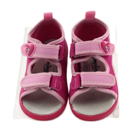 American Club Sandali con soletta in pelle americana rosa 4