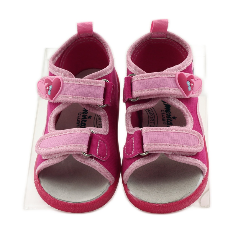 American Club Sandali con soletta in pelle americana rosa 4