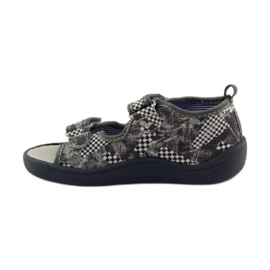 American Club Sandali con soletta in pelle americana grigio bianca 2