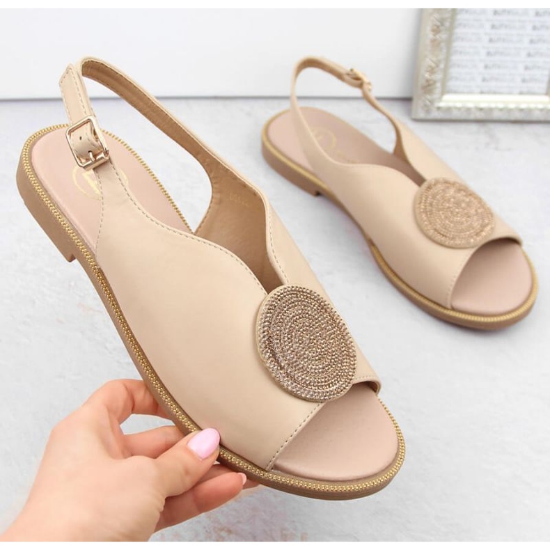 Filippo W PAW542 sandali beige con zirconi 1
