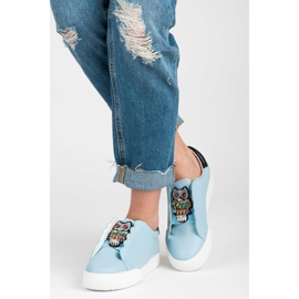 Vices Sneakers Slip-on Con Gufi blu 2