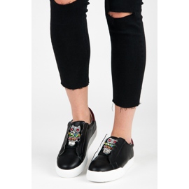 Vices Sneakers Slip-on Con Gufi nero 1