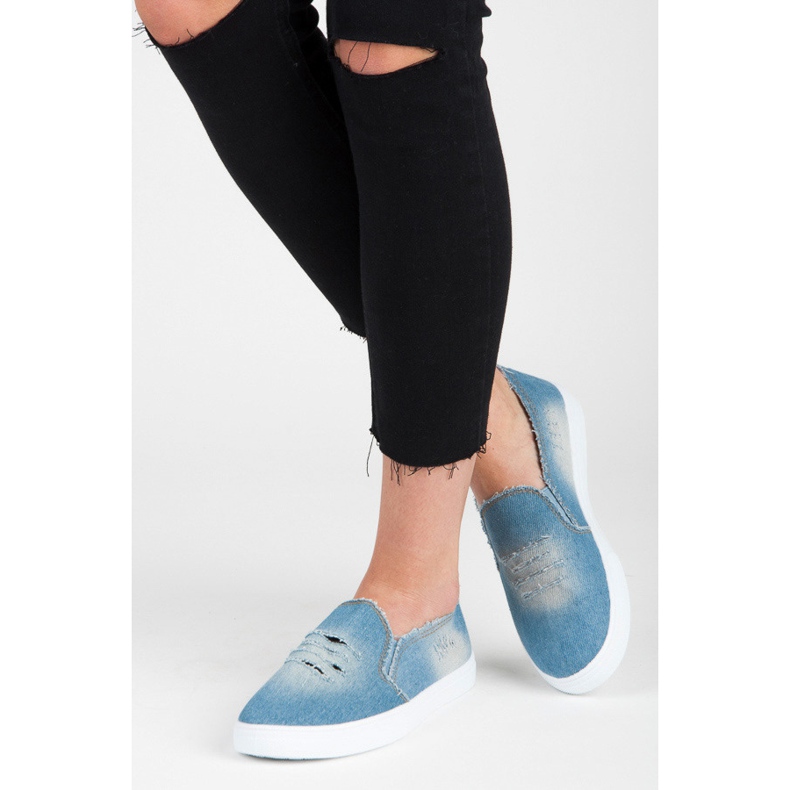 Bella Paris Ciabattine in denim blu 2