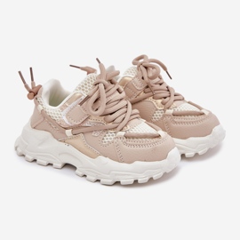 Scarpe sportive per bambini beige 1