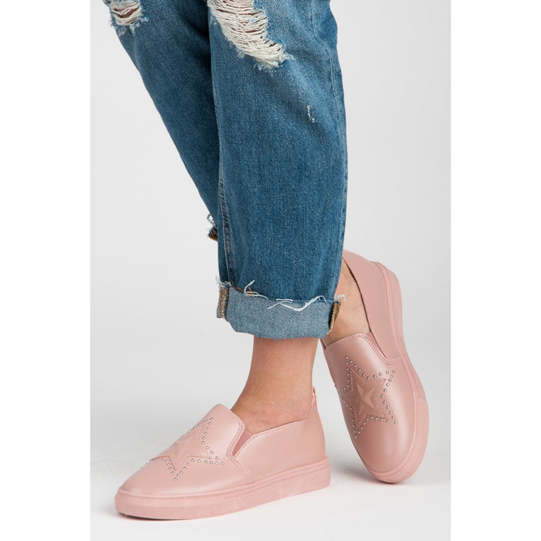 Slipons rosa con una stella 2