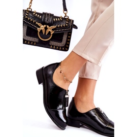 Scarpe da donna Laura Messi Varnished 2532 Black nero 3