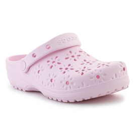 CROCS CLOCS Floral Cut Out Clog 210927-6W rosa 1