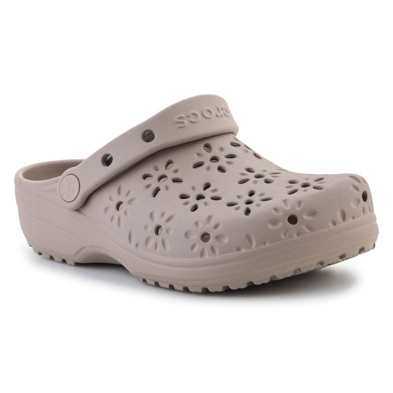 Crocs classico floreale tagliato clog 210927-214 Flip-flops beige 1