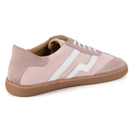 Scarpe in pelle da donna a piedi nudi Olivier Eliza Pink rosa 1