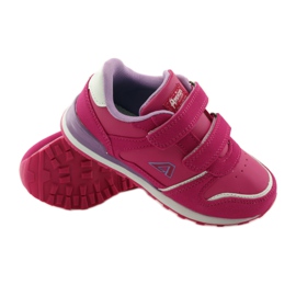 American Club Sottopiede sportivo in pelle da jogging americano rosa 3
