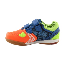 Sneakers indoor American Club ADI 170620 arancione, blu, verde arancia bianco 2