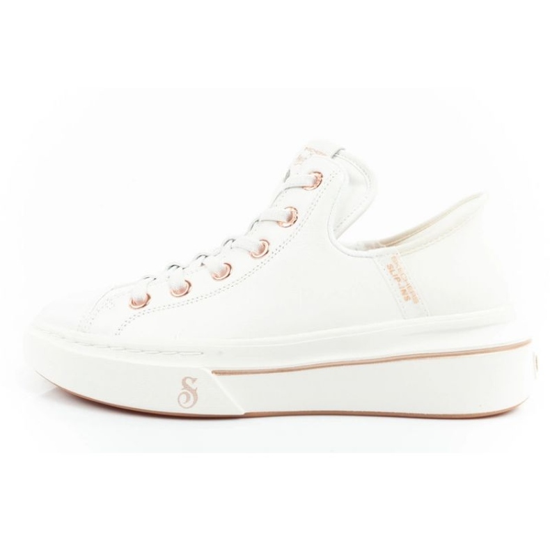 SKECHERS SNOPO ONE -OG Slip in pelle -Ins 186001/WHT SCARPE bianco 2