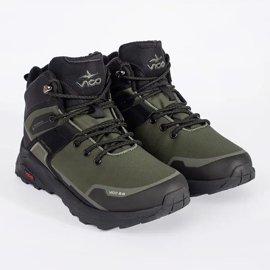 Vico Scarpe da trekking da uomo nero verde 2