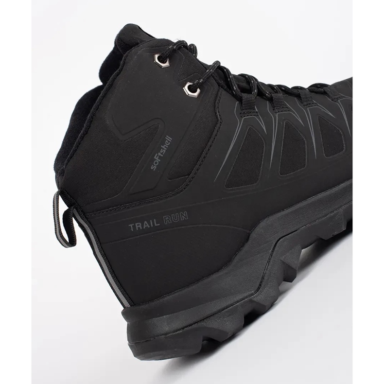 Vico Scarpe da trekking alte da uomo nere nero 2