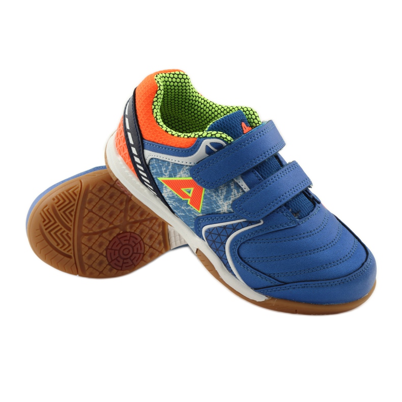 American Club Sneakers sportive ADI americane 170620 verde arancia blu bianco 3