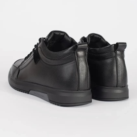 Scarpe legate da uomini neri nero 1