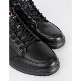 Scarpe legate da uomini neri nero 2