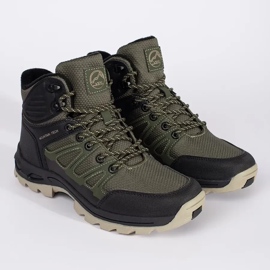 Vico Scarpe da trekking da uomo nero verde 2