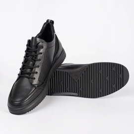 Scarpe da uomo isolate nere nero 2
