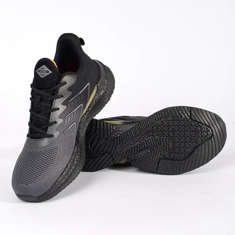 Vico Scarpe sportive maschili nere grigi grigio 2