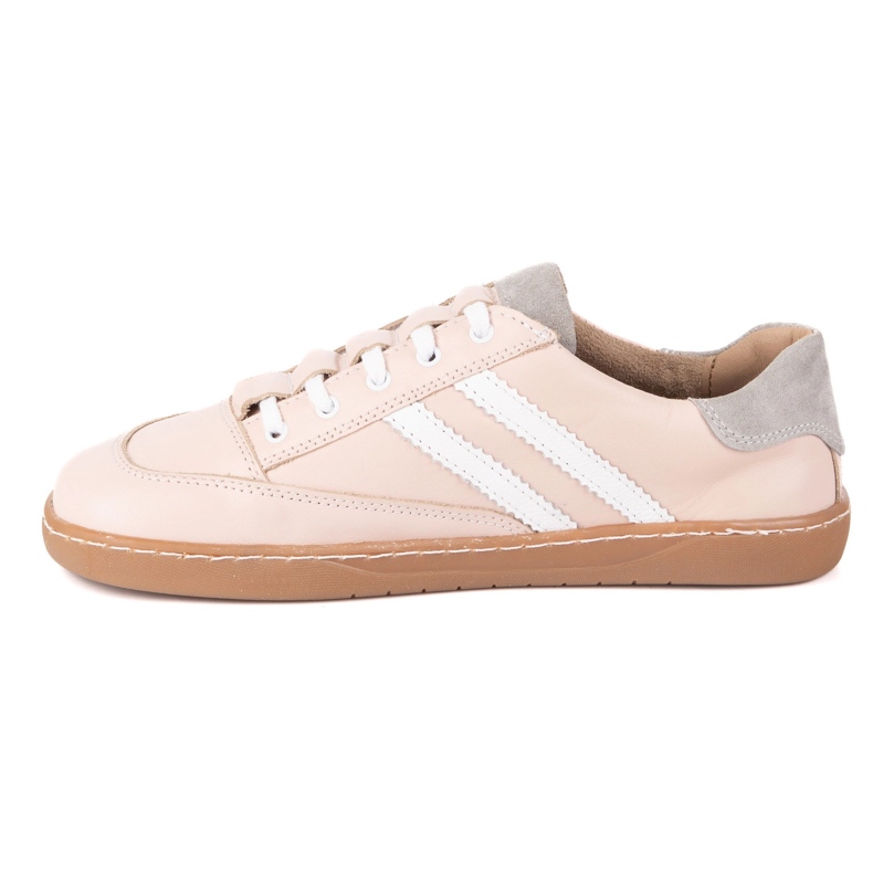 Sneaker Kaia Olivier da donna a piedi nudi - scarpe anatomiche in pelle rosa in polvere 2
