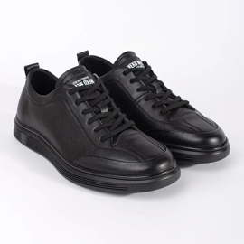 Sneaker maschili a bassa ecocula nero 1