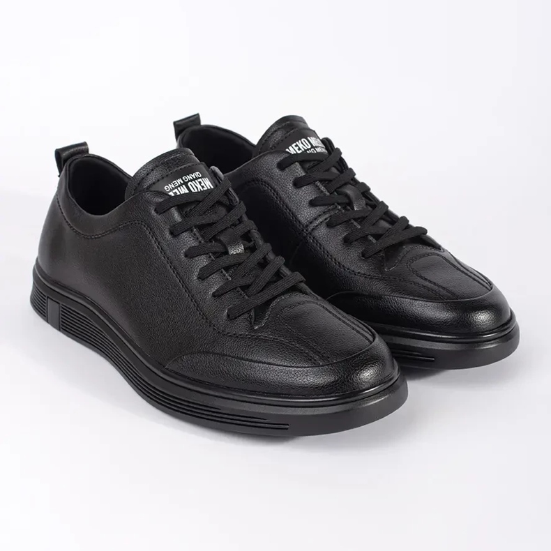 Sneaker maschili a bassa ecocula nero 1