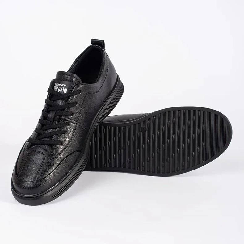 Sneaker maschili a bassa ecocula nero 2