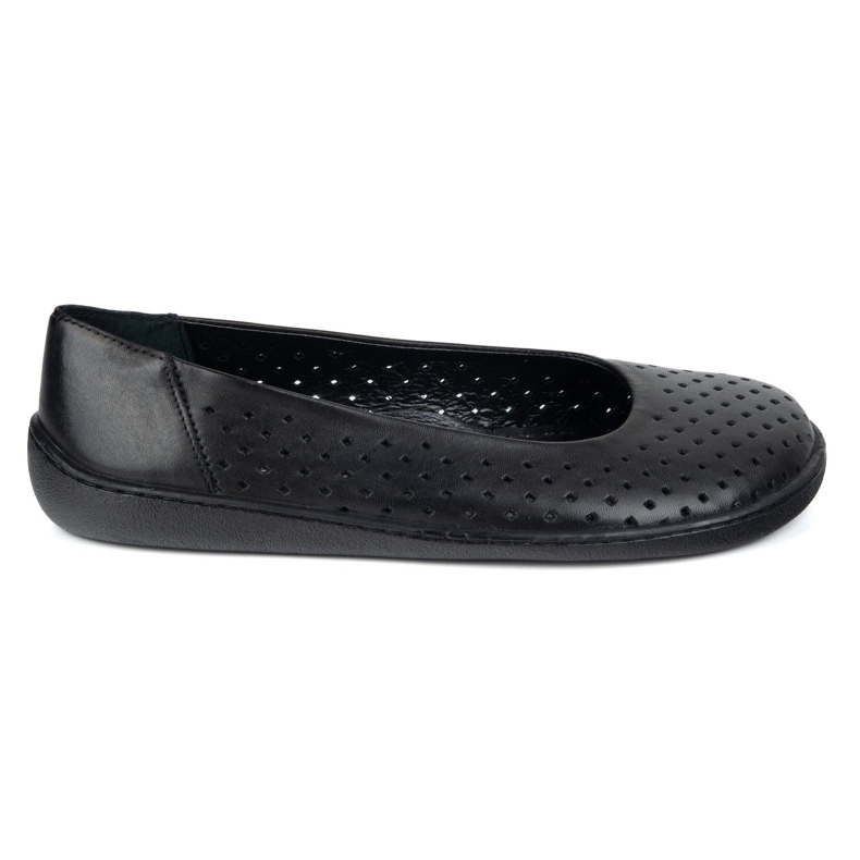 Olivier Pompe femminili a piedi nudi Slocked 1771Pol Black Perforated nero 1