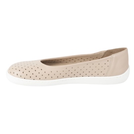 Olivier Ballerinas minimalista femminile a piedi nutrite fritti 1771pol openwork beige 2