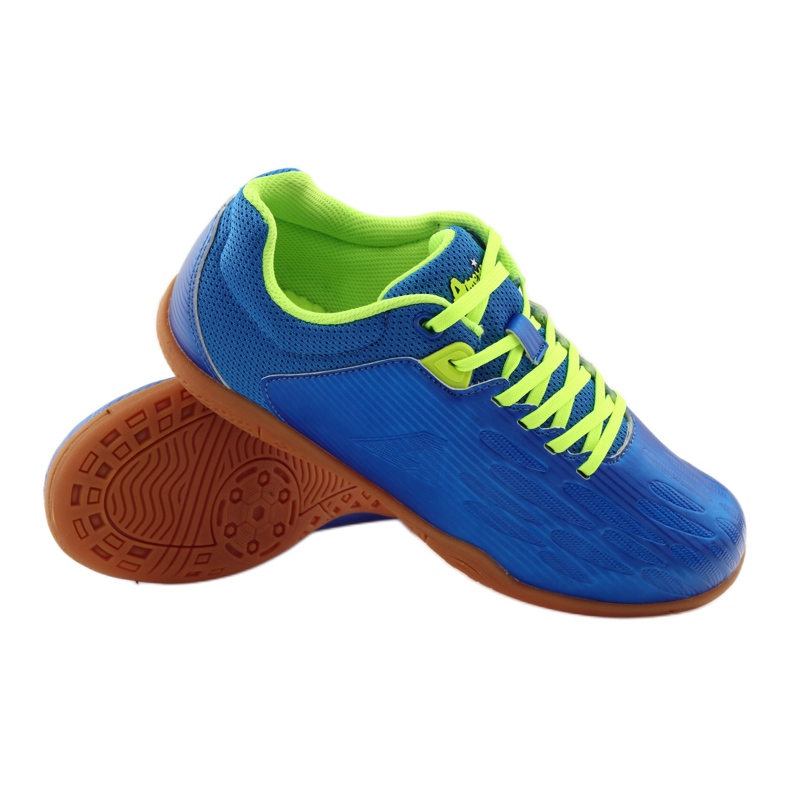 American Club Scarpe da donna, scarpe da ginnastica, halówki americano 170614 blu verde 3