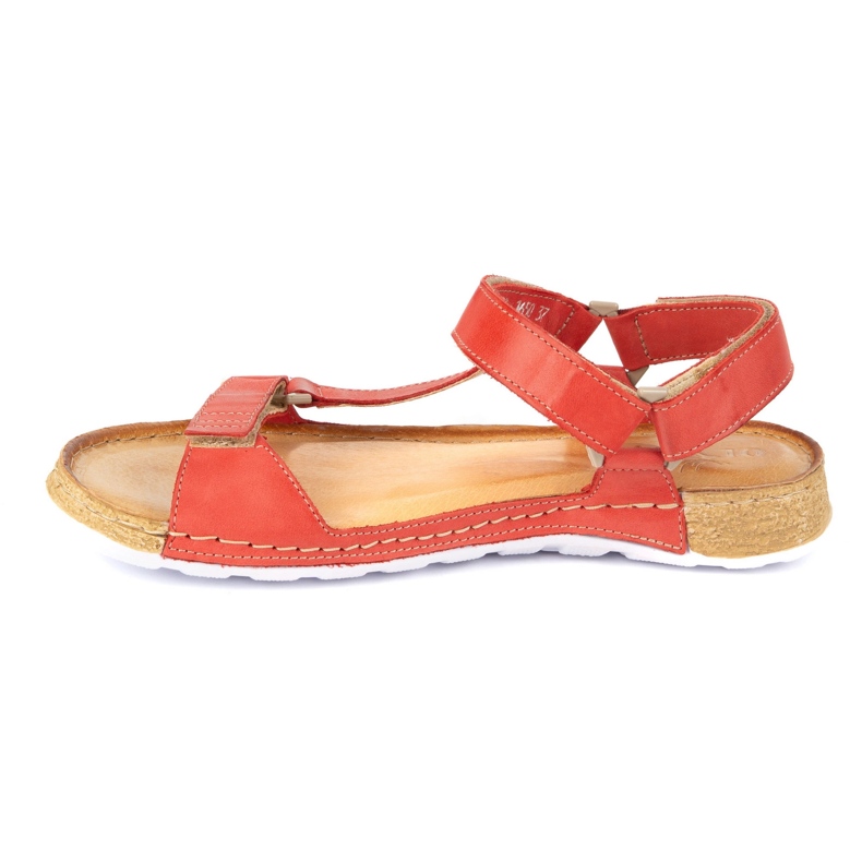 Olivier Sandali femminili a piedi nudi Kallia Leather Red 0782W rosso 2