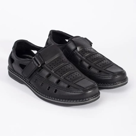 Scarpe da lavoro per uomini neri nero 2
