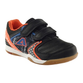 Sneakers indoor American Club ADI 170620 nera, arancione, blu arancia nero bianco 1