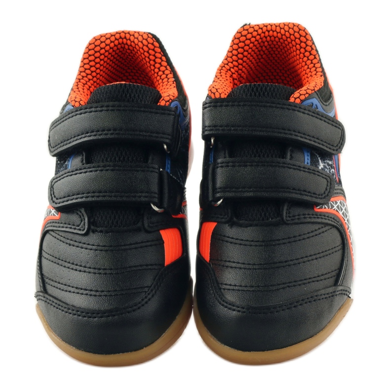 Sneakers indoor American Club ADI 170620 nera, arancione, blu arancia nero bianco 4