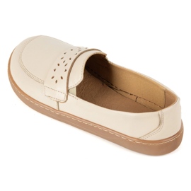 Olivier Mocassini da donna in ingresso a piedi beige 1