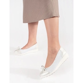 Goodin Zeppe da donna bianca e argentata 2