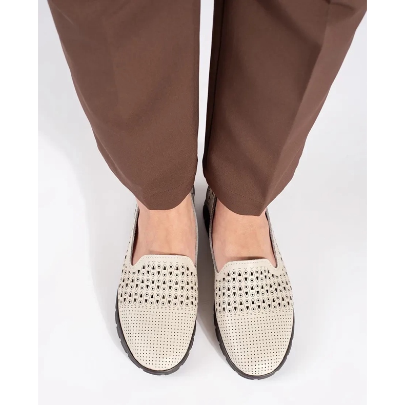 Goodin Scarpe beige openwork 2