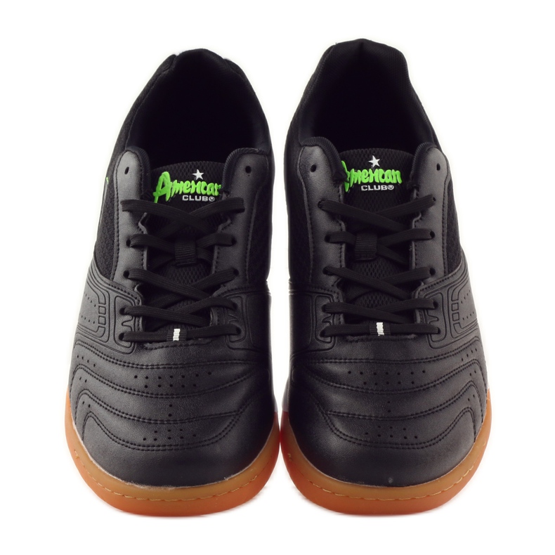American Club Sneakers sportive indoor americane 160709 bianco nero blu verde 4