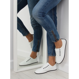 Sneakers da donna bianche L-6 Nere bianco 2