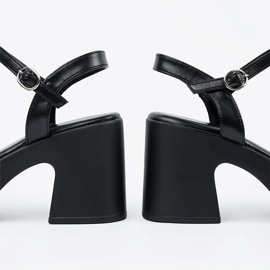 Seastar Sandali neri sul post nero 1