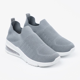 Scarpe sportive a forma di grigio 1