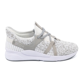 Scarpe sportive grigio-grigio bianca 1