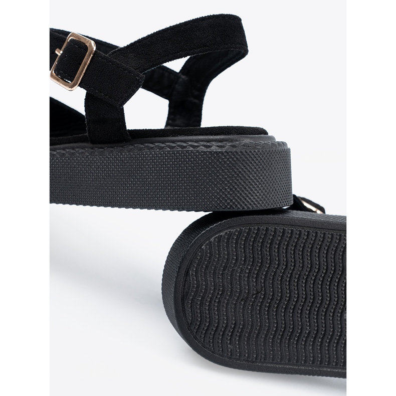Seastar Sandali neri con fibbia nero 1