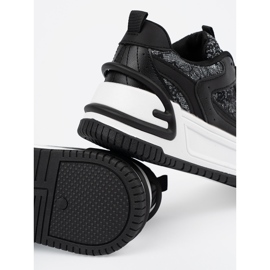 Sneaker femminili con pizzo in bianco e nero 1