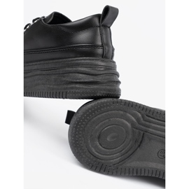 Sneaker nere sulla piattaforma nero 1