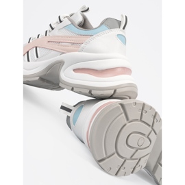 Scarpe sportive da donna pastello sulla piattaforma rosa 1